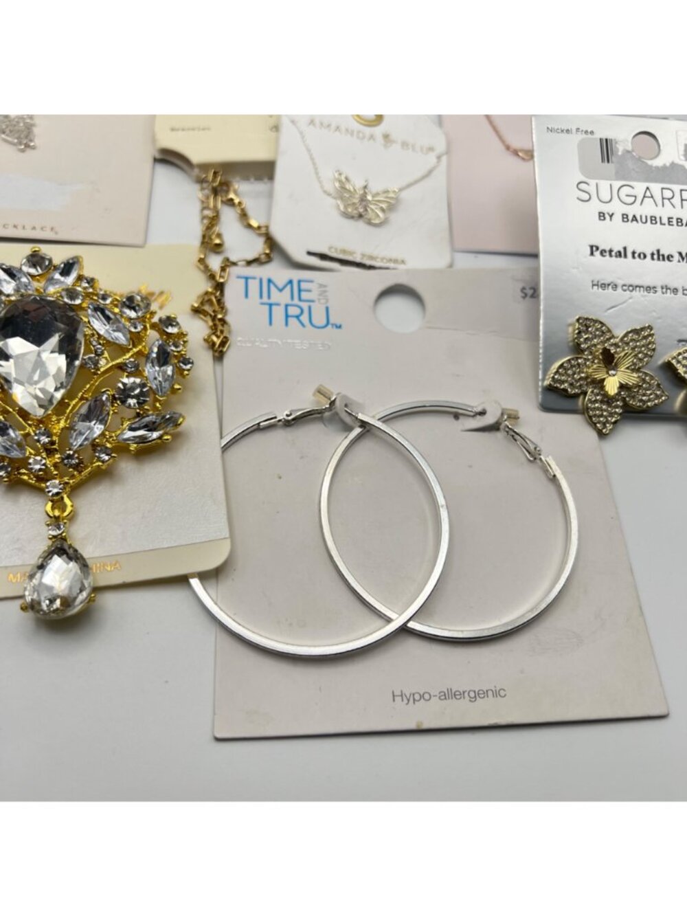 NWT Mixed Jewelry Lot Earrings Necklaces Bracelet Ring Sugarfix Lauren Conrad - Picture 7 of 16
